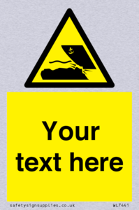 Custom Warning submerged objects in watercraft areas