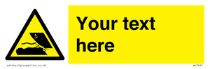 Custom Warning submerged objects in watercraft areas