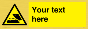 Custom Warning submerged objects in watercraft areas