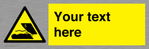 Custom Warning submerged objects in watercraft areas