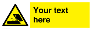 Custom Warning submerged objects in watercraft areas