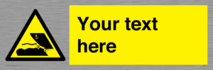Custom Warning submerged objects in watercraft areas