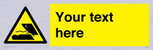 Custom Warning submerged objects in watercraft areas