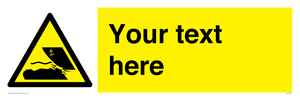 Custom Warning submerged objects in watercraft areas