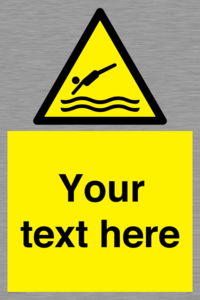 Custom Warning diving area