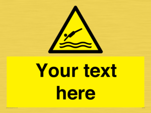 Custom Warning diving area