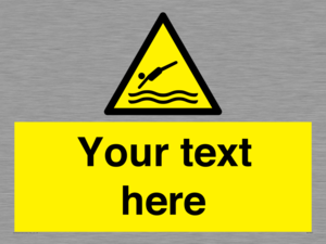 Custom Warning diving area