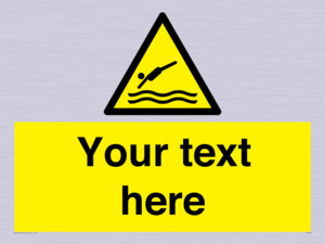 Custom Warning diving area