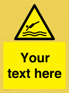 Custom Warning diving area