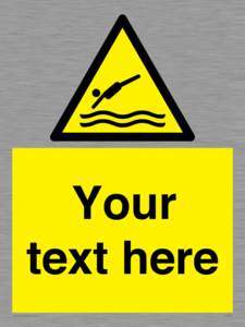 Custom Warning diving area