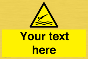 Custom Warning diving area