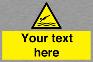 Custom Warning diving area