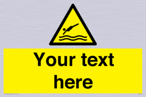 Custom Warning diving area