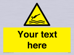 Custom Warning diving area