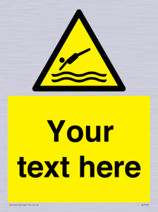 Custom Warning diving area