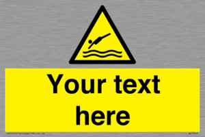 Custom Warning diving area