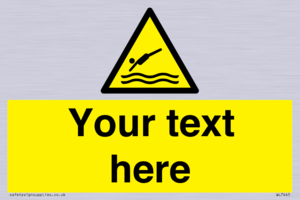 Custom Warning diving area