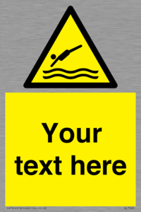 Custom Warning diving area