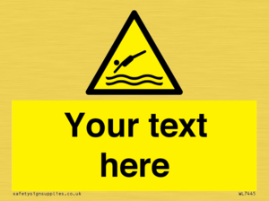 Custom Warning diving area