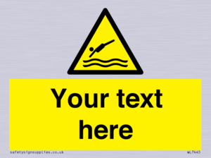 Custom Warning diving area