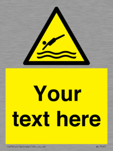 Custom Warning diving area