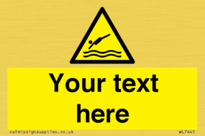 Custom Warning diving area