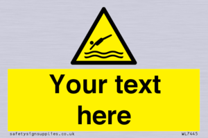 Custom Warning diving area