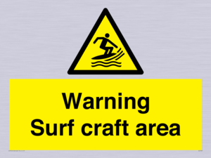 Warning surf craft area