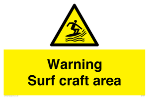 Warning surf craft area