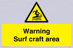 Warning surf craft area