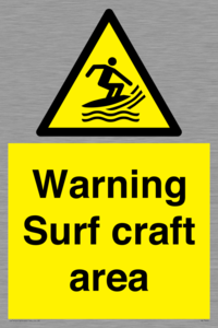 Warning surf craft area