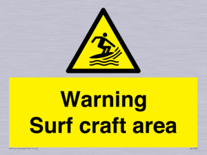 Warning surf craft area