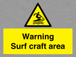Warning surf craft area
