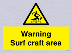 Warning surf craft area