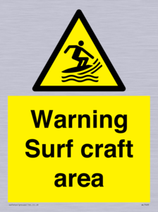 Warning surf craft area