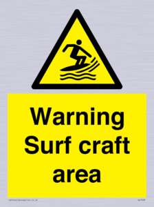 Warning surf craft area