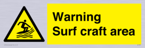 Warning surf craft area