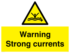 Warning Strong currents
