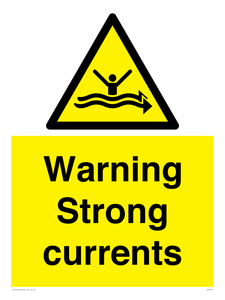 Warning Strong currents