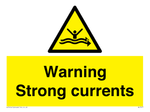 Warning Strong currents