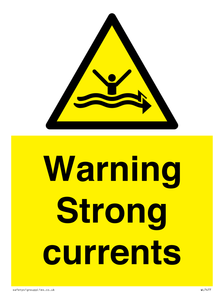 Warning Strong currents