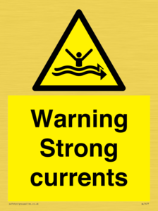 Warning Strong currents