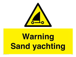 Warning Sand yachting