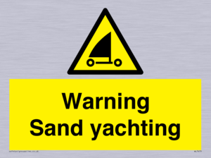 Warning Sand yachting