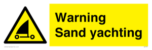 Warning Sand yachting