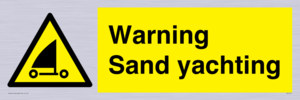 Warning Sand yachting