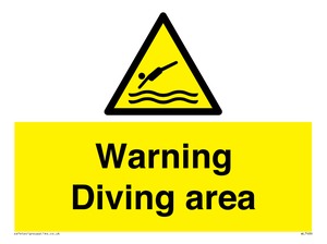 Warning Diving area