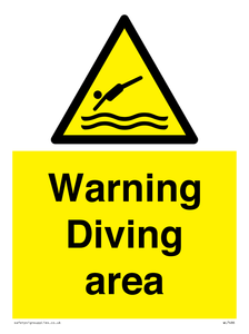 Warning Diving area