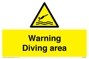 Warning Diving area