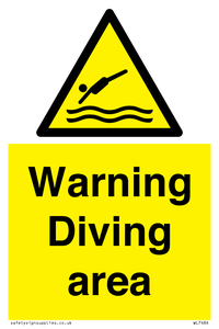 Warning Diving area